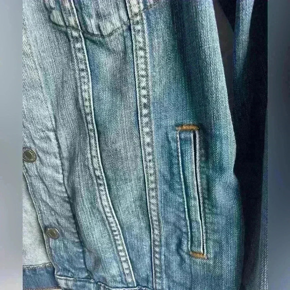 Levis Original Denim Trucker Jacket Blue  Cotton Button Up size XS - Picture 9 of 11